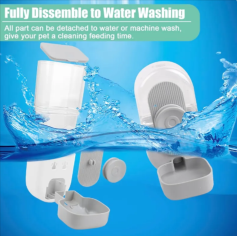 Hanging Pet Feeder & Water Dispenser