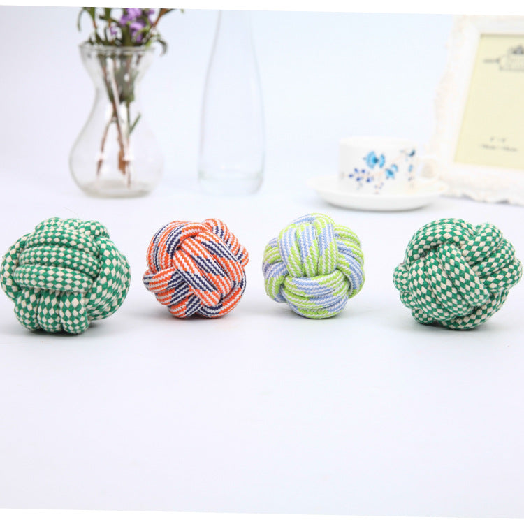 Cotton Rope Chew Ball for Dogs and Cats, 5 cm