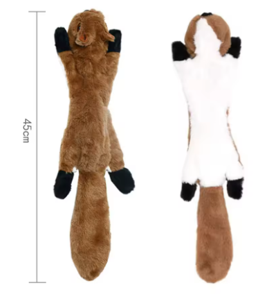 Plush Squeak Dog Chew Toy – Animal Design