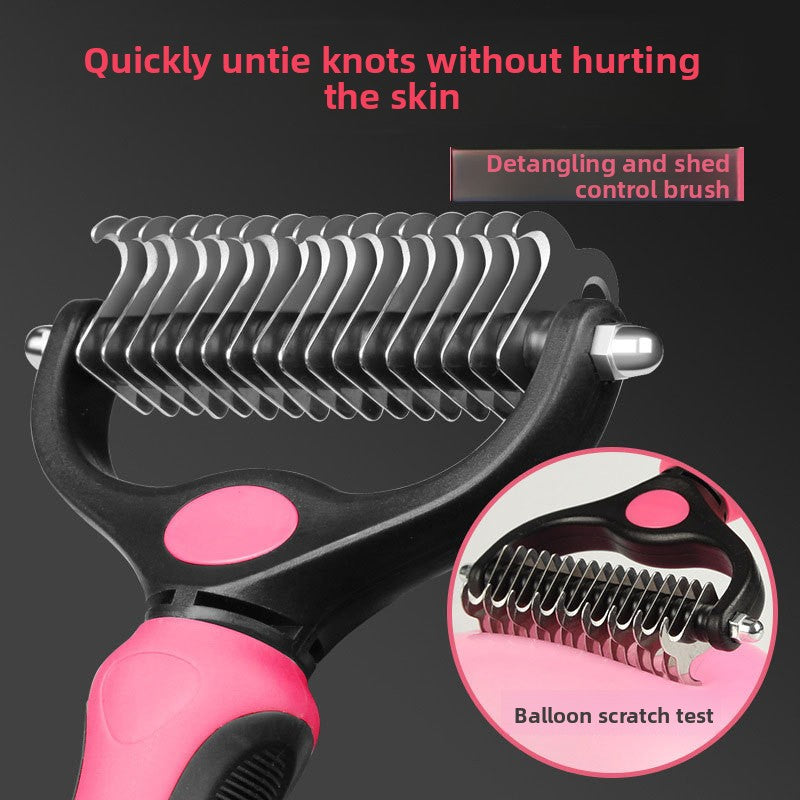 Pet Grooming Comb - Fine Tooth Detangler