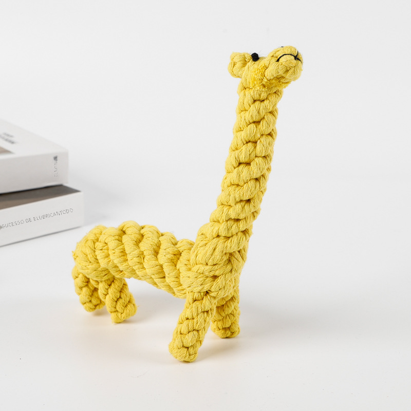 Durable Rope Chew Toy for Dogs, Animal Shapes