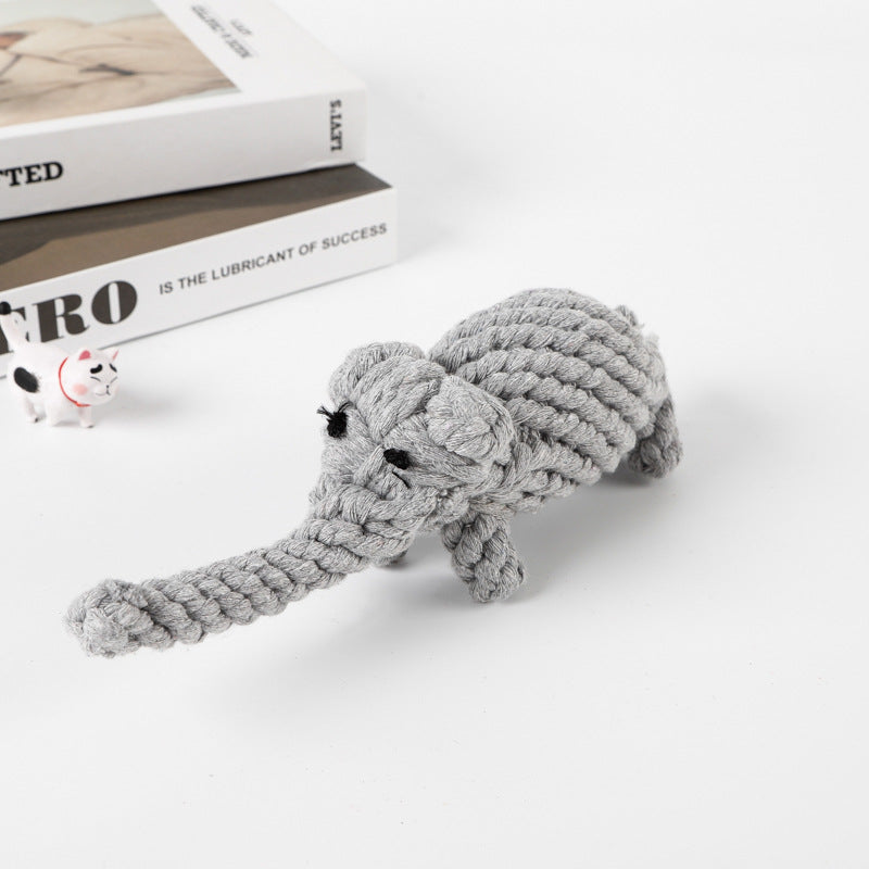 Durable Rope Chew Toy for Dogs, Animal Shapes