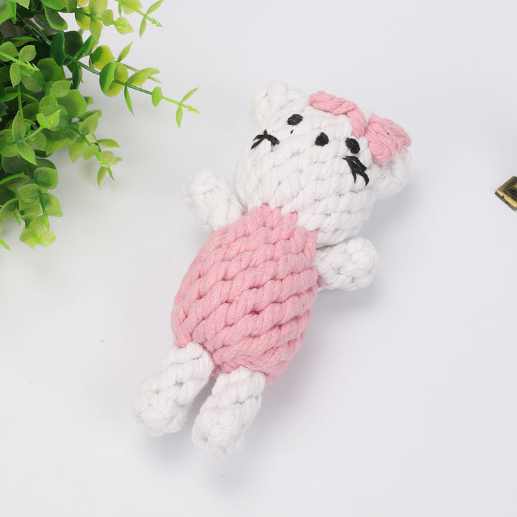 Durable Rope Chew Toy for Dogs, Animal Shapes