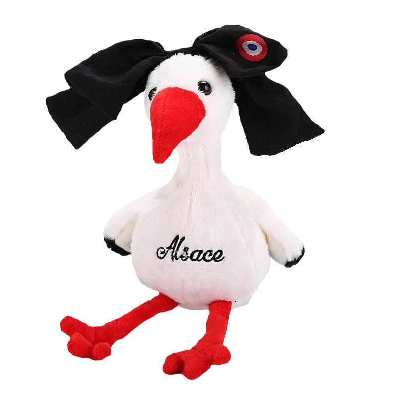 Plush Red Repeating Chicken Toy
