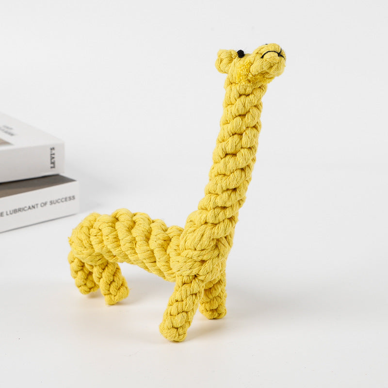 Durable Rope Chew Toy for Dogs, Animal Shapes
