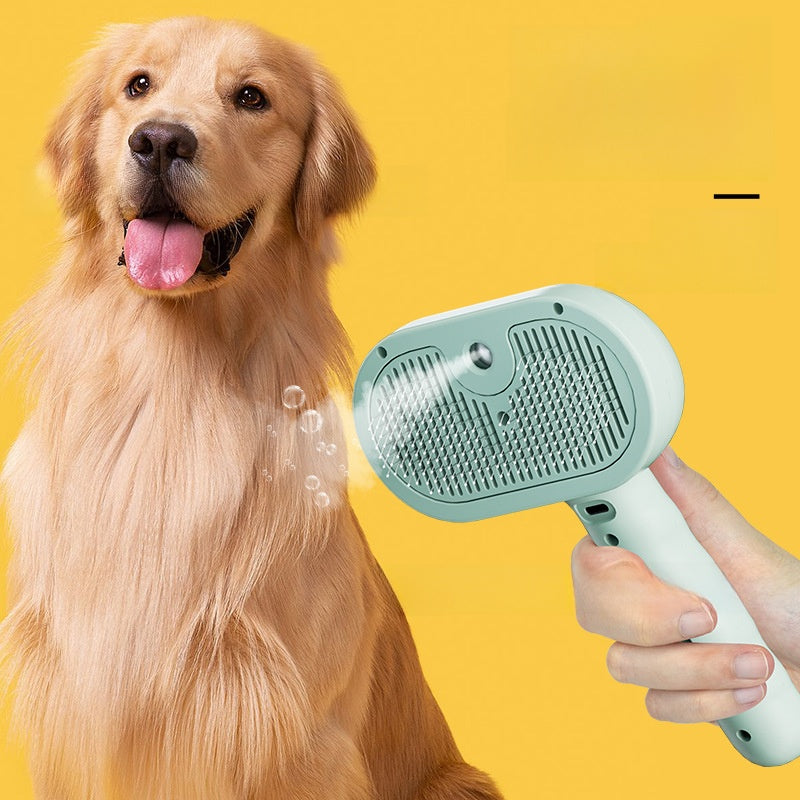 Pet Spray Grooming Comb with Detangling Function