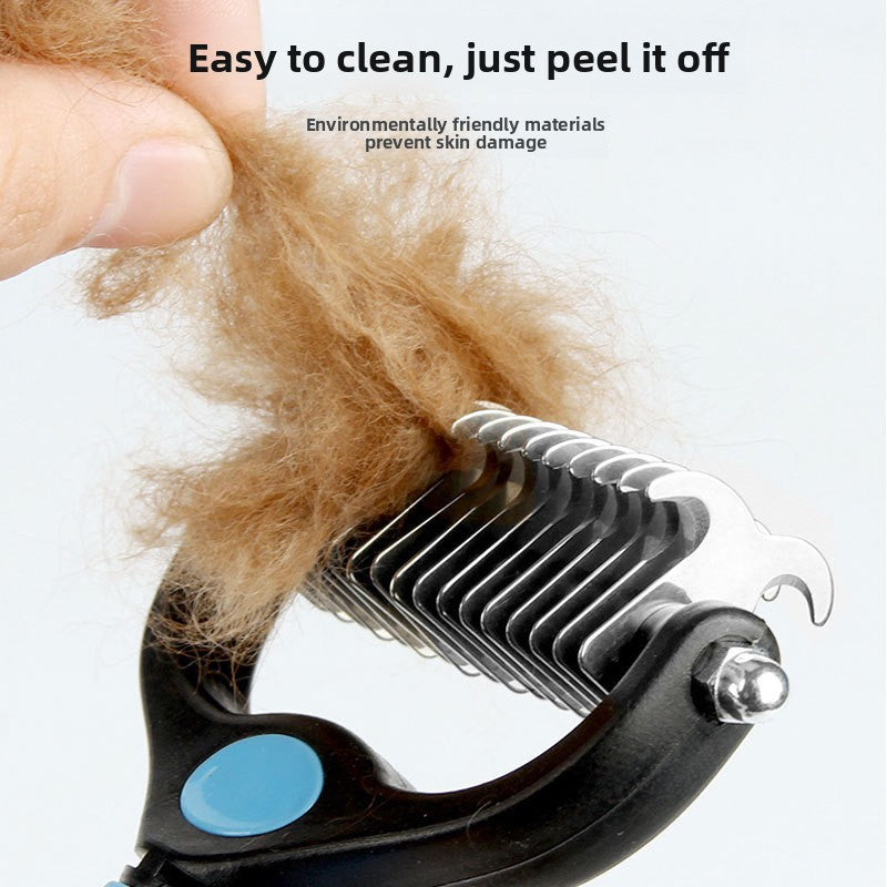 Pet Grooming Comb - Fine Tooth Detangler