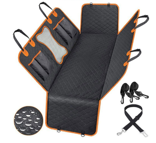 Pet Car Seat Cover for Dogs and Cats - Waterproof Design