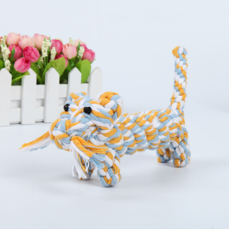 Durable Rope Chew Toy for Dogs, Animal Shapes