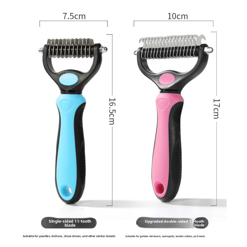 Pet Grooming Comb - Fine Tooth Detangler