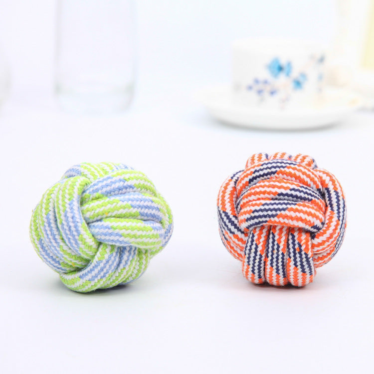 Cotton Rope Chew Ball for Dogs and Cats, 5 cm