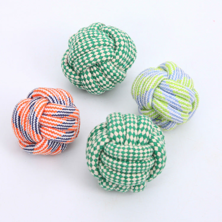 Cotton Rope Chew Ball for Dogs and Cats, 5 cm