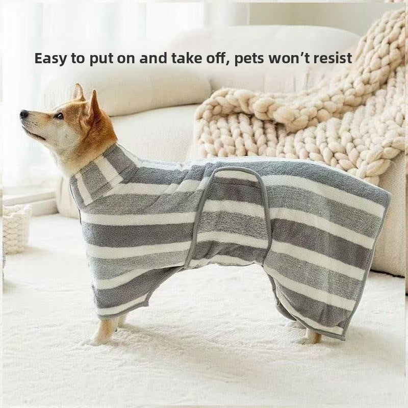 Absorbent Pet Bathrobe Towel