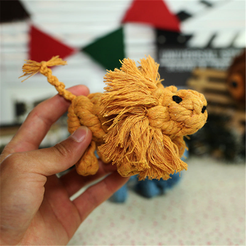 Durable Rope Chew Toy for Dogs, Animal Shapes