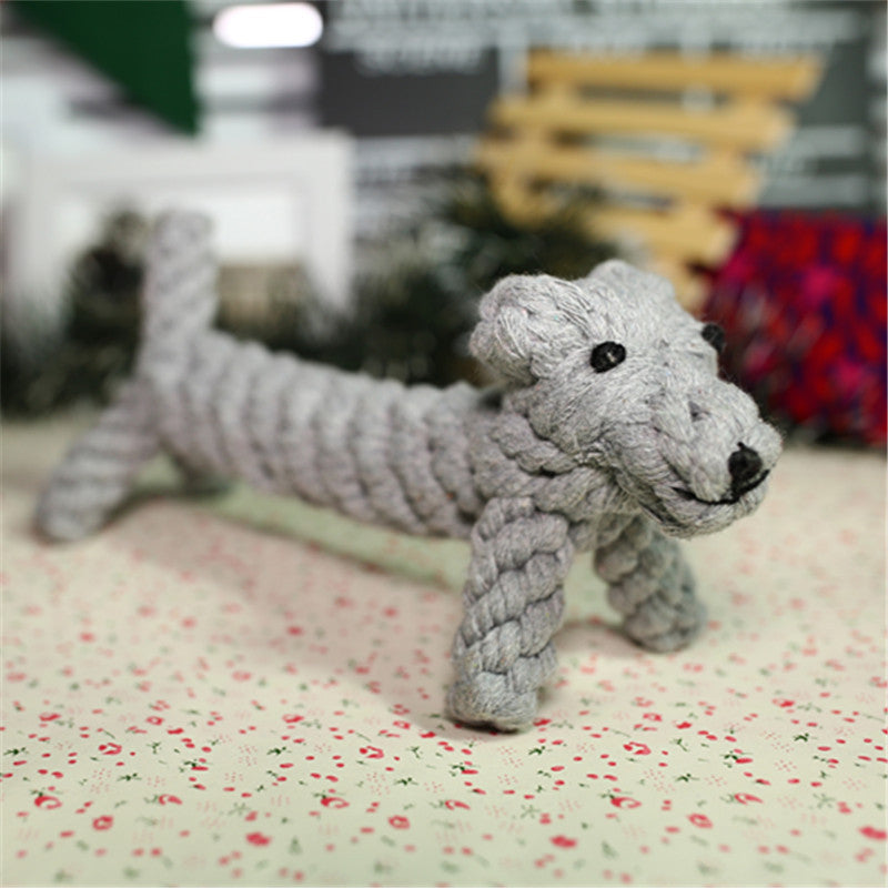 Durable Rope Chew Toy for Dogs, Animal Shapes