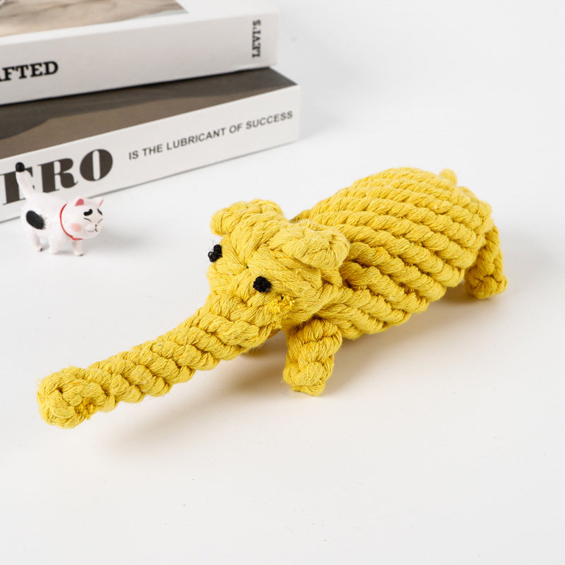 Durable Rope Chew Toy for Dogs, Animal Shapes